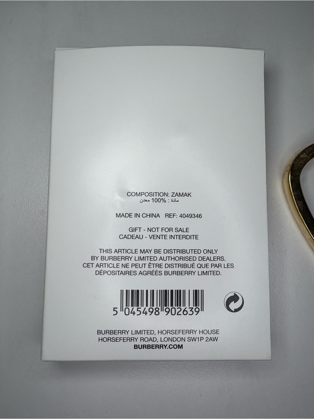 Burberry Heart Bag Charm - Picture 3 of 3